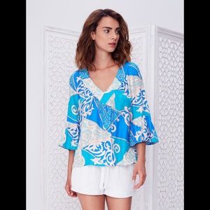 Alice & Trixie Silk Paisley Top-Size S